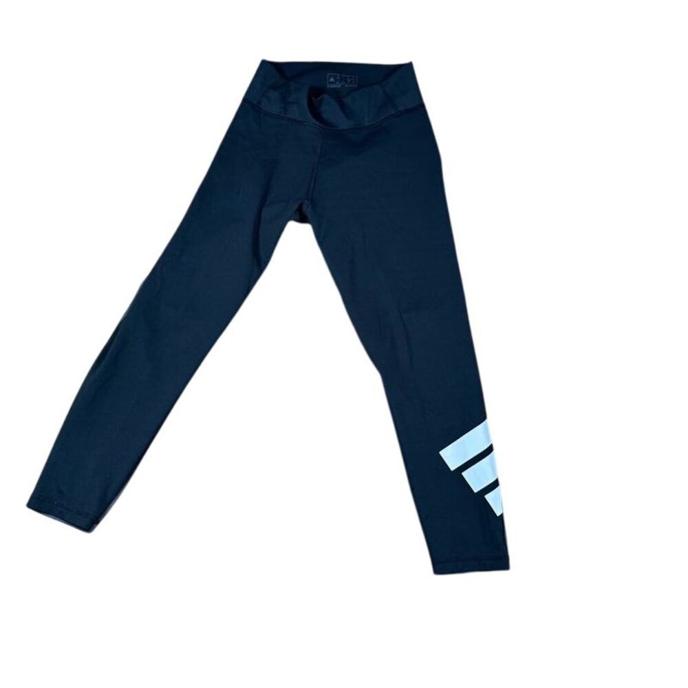 Adidas Aeroready High-Waist‎ Performance Leggings with Logo Detail gray/black